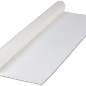 Hoffmaster 114000 Plastic Tablecover Roll, 300′ Length x 40″ Width, White